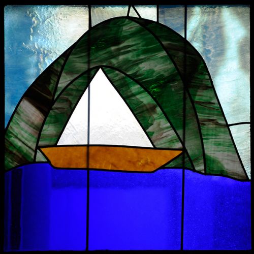 Veleiro sobre azul