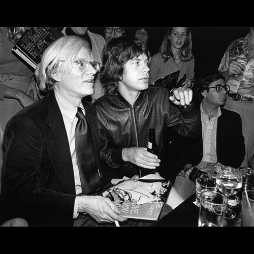 Andy Warhol e Mick Jagger