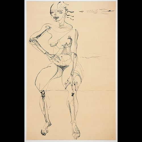 Moça sentada
