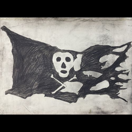 Sem título (estudo para bandeira pirata #1)