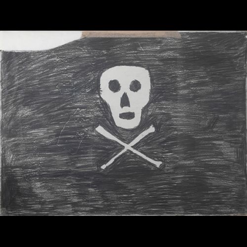 Sem título (estudo para bandeira pirata #2)